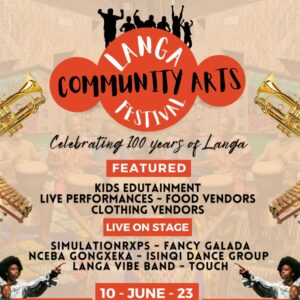 Langa Communiy Arts Fest poster Cape Town Arts Festival celebrates 100 years of Langa